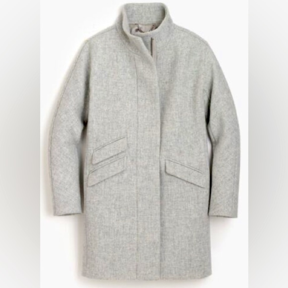 NWOT J. Crew cocoon coat in Italian stadium-cloth wool
